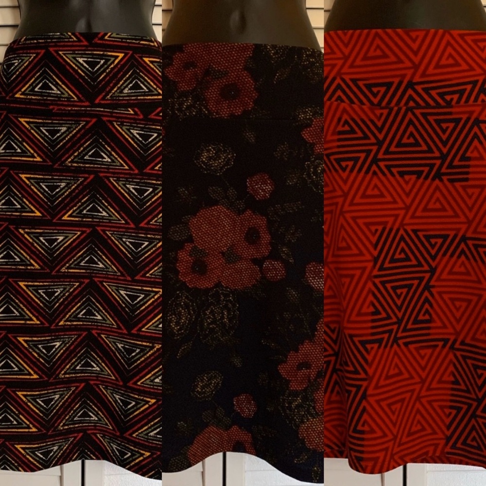 Lot of 3 LuLaRoe Cassie Skirts!